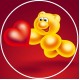 dGeli1 Vafa rotunda gummy bear in love